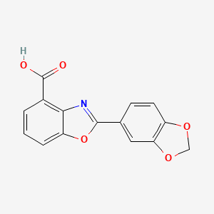 2-Benzo[1,3]dioxol-5-yl-benzoxazole-4-carboxylic acid