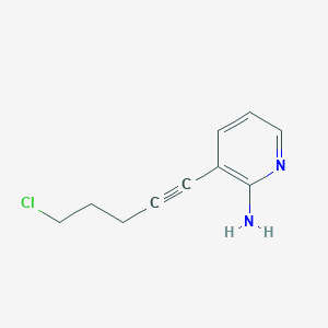 molecular formula C10H11ClN2 B8375289 3-(5-Chloropent-1-ynyl)-pyridin-2-ylamine 