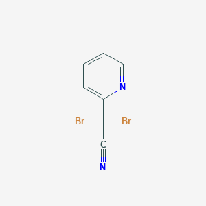 molecular formula C7H4Br2N2 B8375299 Dibromo(2-pyridyl)acetonitrile 