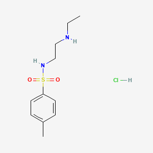 molecular formula C11H19ClN2O2S B8375318 N-[2-(ethylamino)ethyl]-p-toluenesulfonamide hydrochloride 