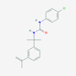 molecular formula C19H21ClN2O B8375329 1-(4-Chlorophenyl)-3-[1-(3-isopropenylphenyl)-1-methyl-ethyl]urea 