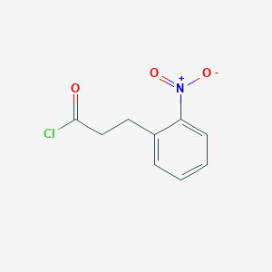 molecular formula C9H8ClNO3 B8375332 3-(o-Nitrophenyl)propionyl chloride 