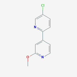 molecular formula C11H9ClN2O B8375418 5-Chloro-2'-methoxy-2,4'-bipyridine 