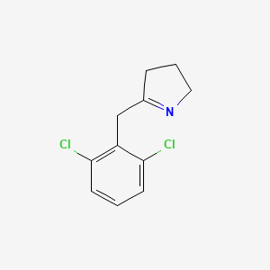 molecular formula C11H11Cl2N B8375518 5-(2,6-dichloro-benzyl)-3,4-dihydro-2H-pyrrole 
