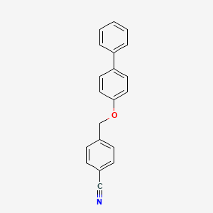 molecular formula C20H15NO B8375544 4-(Biphenyl-4-yloxymethyl)benzonitrile 