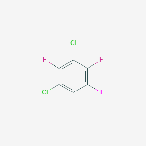 molecular formula C6HCl2F2I B8375564 1,3-Dichloro-2,4-difluoro-5-iodobenzene 