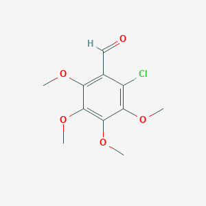 molecular formula C11H13ClO5 B8375591 2-Chloro-3,4,5,6-tetramethoxybenzaldehyde 