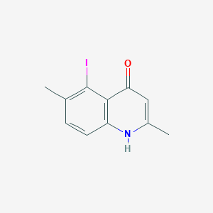 molecular formula C11H10INO B8375613 5-iodo-2,6-dimethyl-1H-quinolin-4-one 