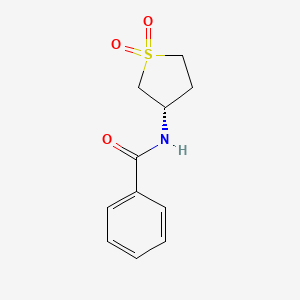 molecular formula C11H13NO3S B8375746 (s)-(-)-n-(1,1-Dioxidotetrahydrothiophen-3-yl)benzamide 