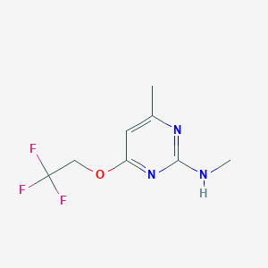 2-Methylamino-4-(2,2,2-trifluorethoxy)-6-methylpyrimidine