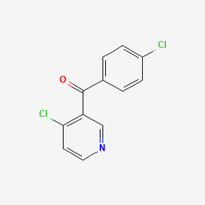 molecular formula C12H7Cl2NO B8375852 (4-Chlorophenyl)-(4-chloropyridin-3-yl)-methanone 