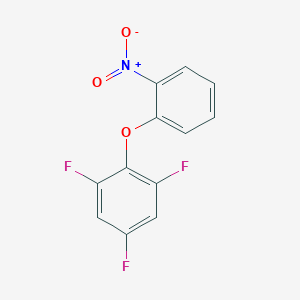 molecular formula C12H6F3NO3 B8376082 2-(2,4,6-Trifluorophenoxy)-1-nitrobenzene 