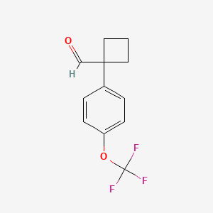1-(4-(Trifluoromethoxy)phenyl)cyclobutanecarbaldehyde