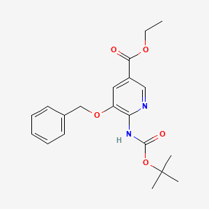 Ethyl 5-(benzyloxy)-6-((tert-butoxycarbonyl)amino)nicotinate