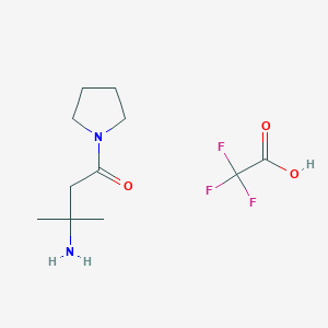 3-amino-3-methyl-1-(1-pyrrolidinyl)-1-Butanone 2,2,2-trifluoroacetate