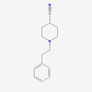 molecular formula C14H18N2 B8376187 4-Cyano-1-(2-phenylethyl)piperidine 