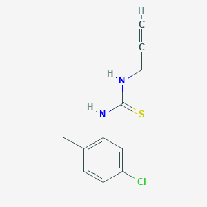 molecular formula C11H11ClN2S B8376260 N-(5-chloro-2-methylphenyl)-N'-(2-propynyl)thiourea 