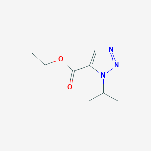 molecular formula C8H13N3O2 B8376269 Ethyl 1-isopropyl-1H-1,2,3-triazole-5-carboxylate 