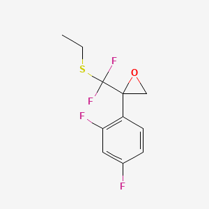 2-[Difluoro(ethylthio)methyl]-2-(2,4-difluorophenyl)oxirane