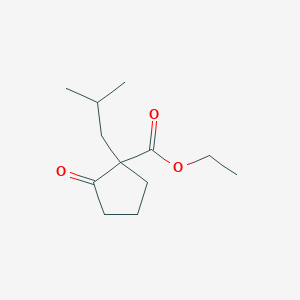molecular formula C12H20O3 B8376297 Ethyl 1-iso-butyl-2-oxocyclopentane carboxylate 