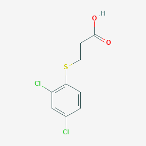 molecular formula C9H8Cl2O2S B8376313 3-(2,4-Dichlorophenylthio)propanoic acid 