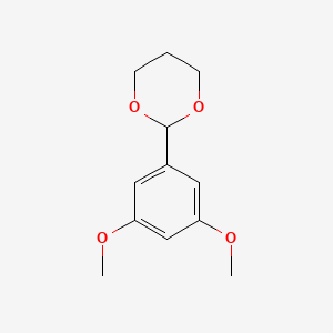 molecular formula C12H16O4 B8376342 2-(3,5-Dimethoxyphenyl)-1,3-dioxane 
