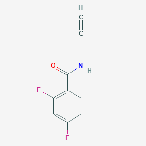 molecular formula C12H11F2NO B8376407 N-(1,1-Dimethyl-2-propynyl)-2,4-difluorobenzamide 