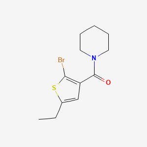 (2-Bromo-5-ethyl-thiophen-3-yl)-piperidin-1-yl-methanone
