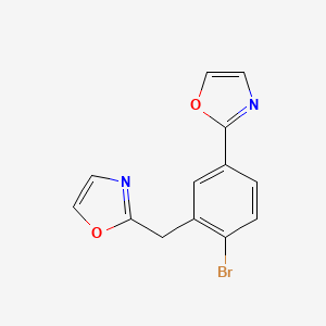 2-[4-Bromo-3-(2-oxazolylmethyl)phenyl]oxazole