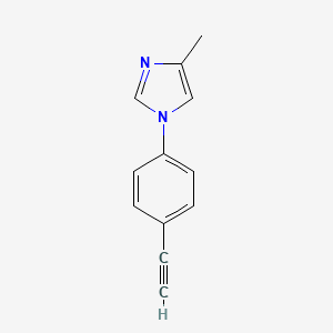 molecular formula C12H10N2 B8376649 1-(4-Ethynylphenyl)-4-methyl-1h-imidazole 