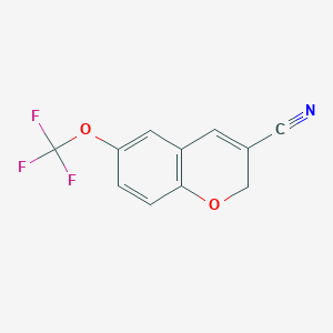 molecular formula C11H6F3NO2 B8376857 6-Trifluoromethoxy-2H-chromene-3-carbonitrile 