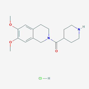 (6,7-dimethoxy-3,4-dihydroisoquinolin-2(1H)-yl)(piperidin-4-yl)-methanone hydrochloride