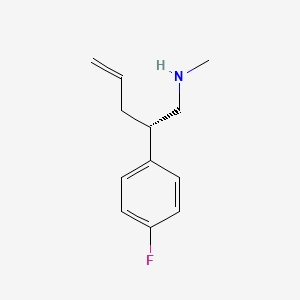 [(2S)-2-(4-Fluorophenyl)pent-4-en-1-yl]methylamine