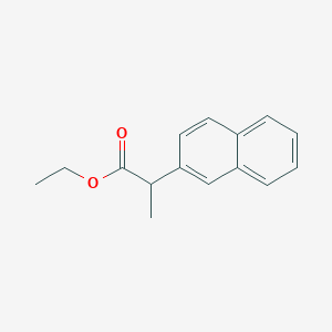 molecular formula C15H16O2 B8377014 Ethyl 2-(2-naphthyl)propanoate 