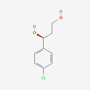 molecular formula C9H11ClO2 B8377036 (1S)-1-(4-chlorophenyl)-1,3-propanediol 