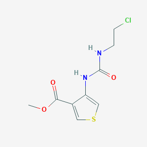 molecular formula C9H11ClN2O3S B8377049 N-(3-carbomethoxythien-4-yl)-N'-(2-chloroethyl)urea 
