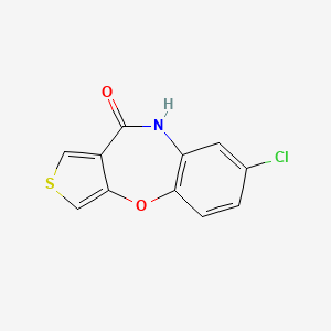 molecular formula C11H6ClNO2S B8377070 7-chloro-thieno[3,4-b][1,5]benzoxazepin-10(9H)-one 