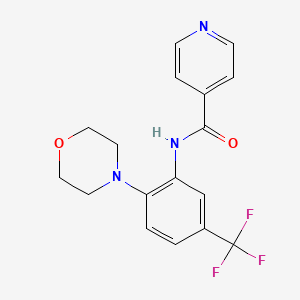 N-[2-(4-morpholinyl)-5-(trifluoromethyl)phenyl]isonicotinamide