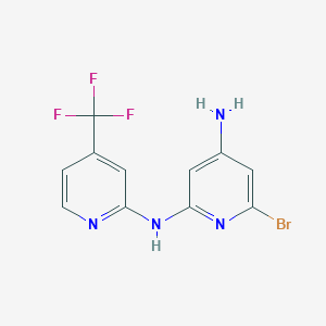 molecular formula C11H8BrF3N4 B8377095 6-Bromo-N2-(4-(trifluoromethyl)pyridin-2-yl)pyridine-2,4-diamine 