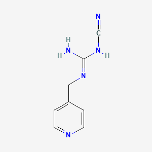 molecular formula C8H9N5 B8377100 1-Cyano-3-(4-pyridylmethyl)guanidine 