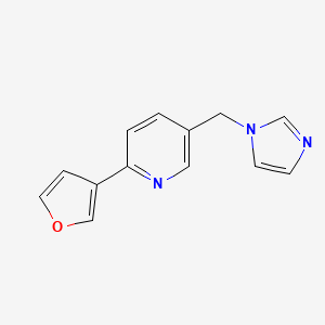 2-Furan-3-yl-5-imidazol-1-ylmethyl-pyridine