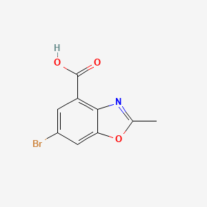 molecular formula C9H6BrNO3 B8377134 6-Bromo-2-methylbenzo[d]oxazole-4-carboxylic acid 