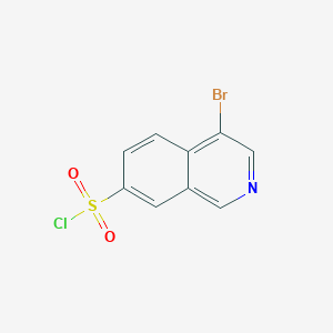molecular formula C9H5BrClNO2S B8377149 4-Bromoisoquinoline-7-sulfonyl chloride 