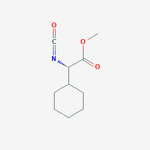 molecular formula C10H15NO3 B8377182 Methyl (2S)-cyclohexyl(isocyanato)acetate 