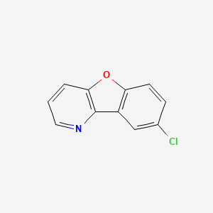 molecular formula C11H6ClNO B8377210 8-Chlorobenzofuro[3,2-b]pyridine 