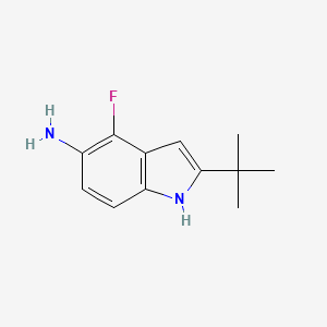 2-tert-butyl-4-fluoro-1H-indol-5-amine