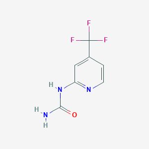 molecular formula C7H6F3N3O B8377215 1-(4-(Tri-fluoromethyl)pyridin-2-yl)urea 