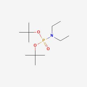 molecular formula C12H28NO3P B8377235 Diethyl-phosphoramidic acid di-tert-butyl ester 