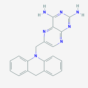 molecular formula C20H17N7 B8377243 6-(9H-acridin-10-ylmethyl)pteridine-2,4-diamine 