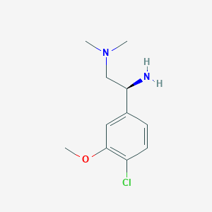 (S)-1-(4-chloro-3-methoxyphenyl)-N2,N2-dimethylethane-1,2-diamine